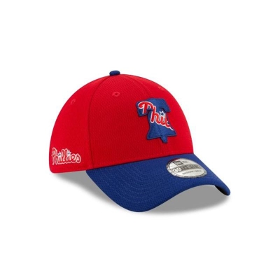 Sapca New Era Philadelphia Phillies MLB Batting Practice 39THIRTY Stretch Fit - Rosii